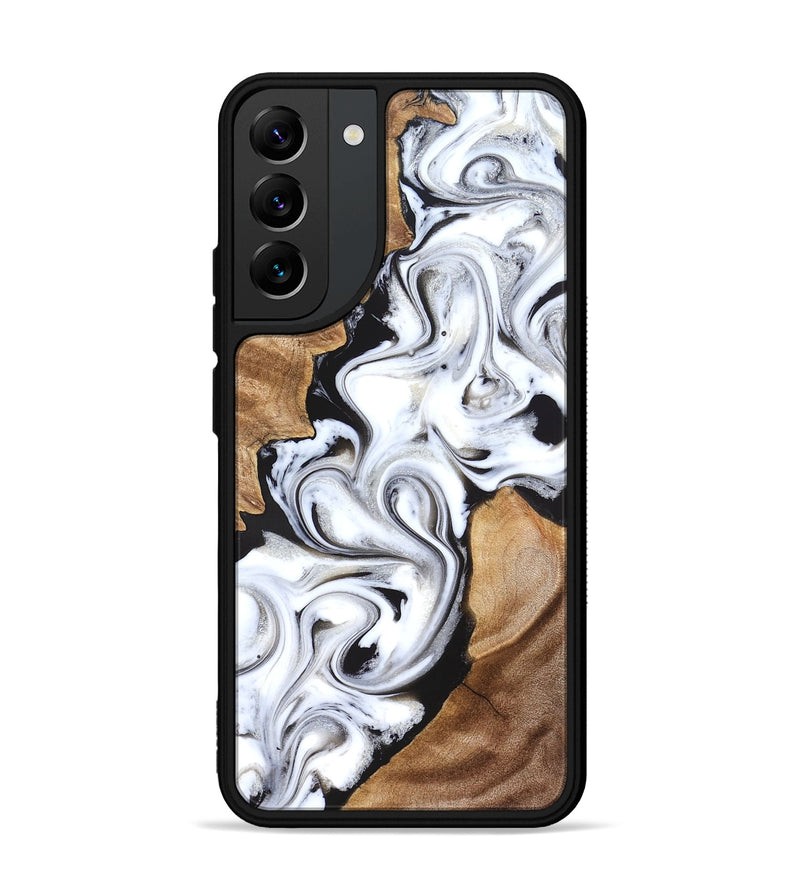 Galaxy S22 Plus Wood Phone Case - Ameer (Black & White, 827220)