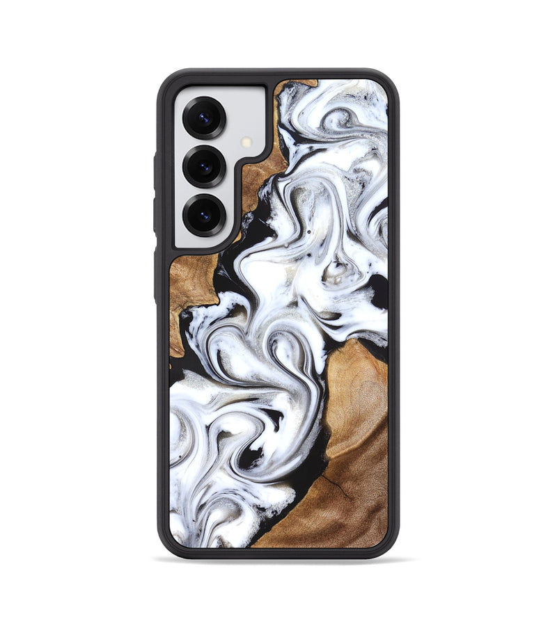 Galaxy S25 Wood Phone Case - Ameer (Black & White, 827220)