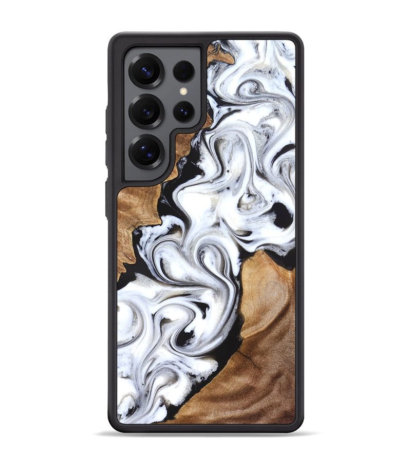 Galaxy S25 Ultra Wood Phone Case - Ameer (Black & White, 827220)