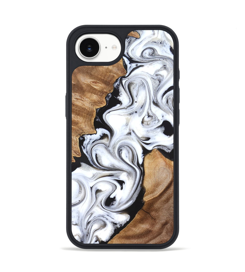 iPhone 16e Wood Phone Case - Ameer (Black & White, 827220)