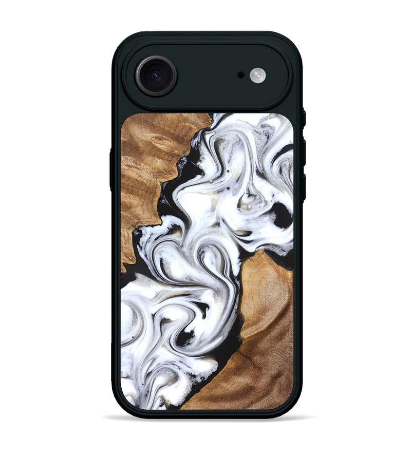 iPhone 17 Air Wood Phone Case - Ameer (Black & White, 827220)