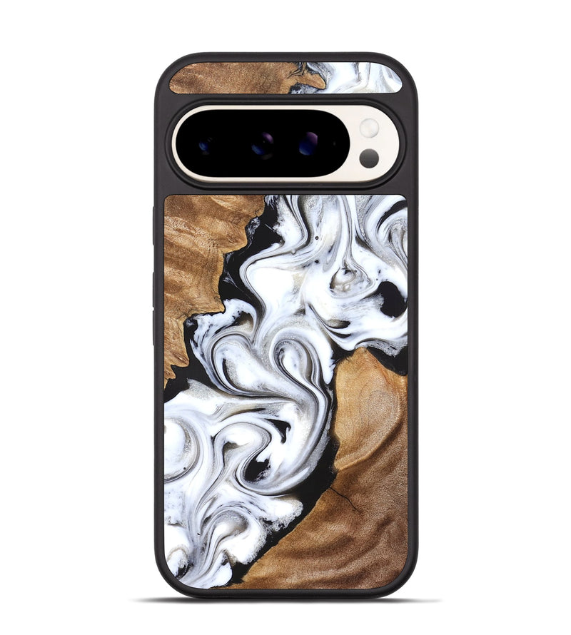 Pixel 9 Wood Phone Case - Ameer (Black & White, 827220)