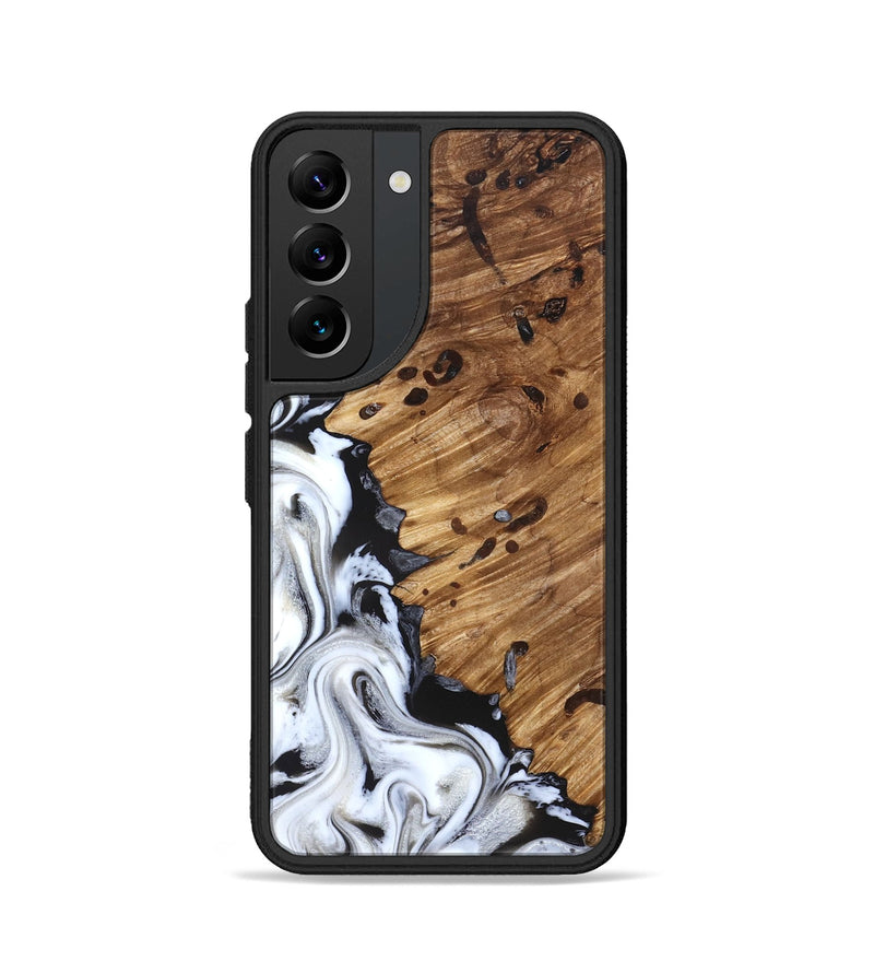 Galaxy S22 Wood Phone Case - Lorelei (Black & White, 827221)
