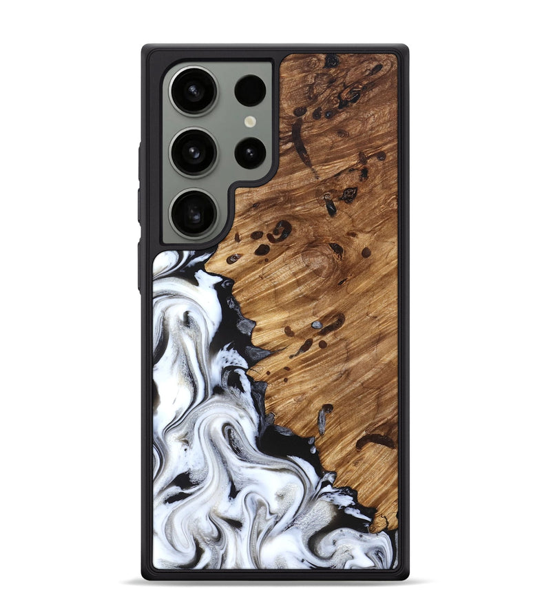 Galaxy S24 Ultra Wood Phone Case - Lorelei (Black & White, 827221)
