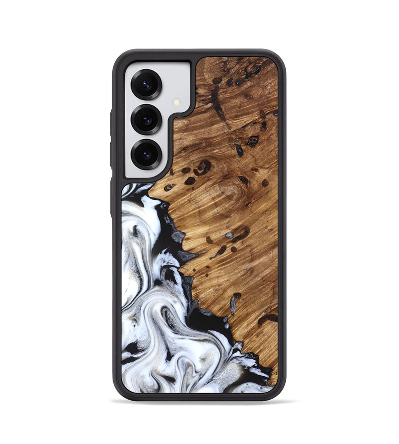 Galaxy S25 Wood Phone Case - Lorelei (Black & White, 827221)