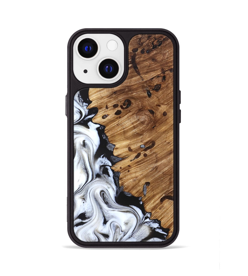 iPhone 13 Wood Phone Case - Lorelei (Black & White, 827221)