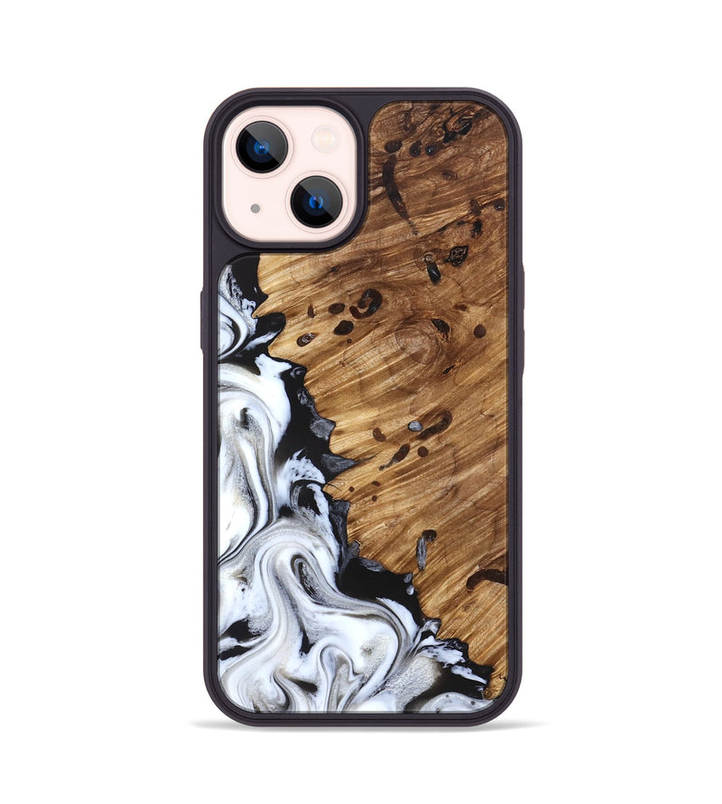 iPhone 14 Wood Phone Case - Lorelei (Black & White, 827221)