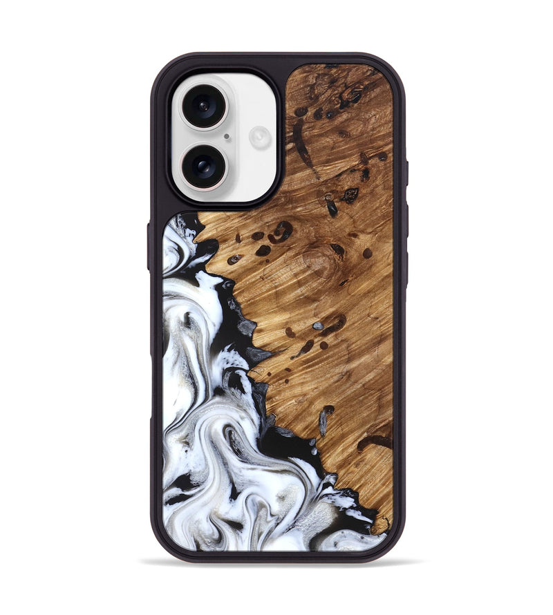 iPhone 17 Wood Phone Case - Lorelei (Black & White, 827221)