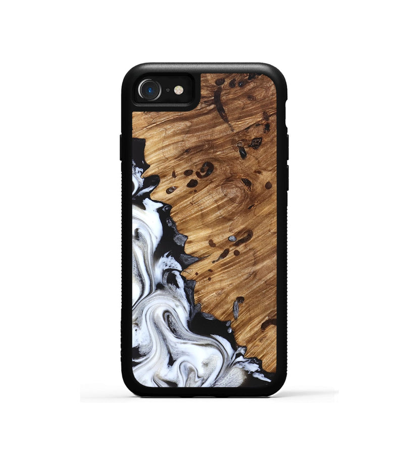 iPhone SE Wood Phone Case - Lorelei (Black & White, 827221)