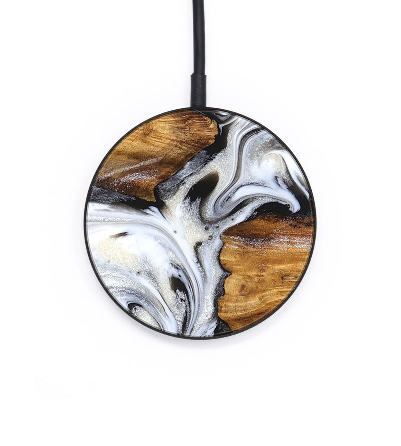 Circle Wood Wireless Charger - Jett (Black & White, 827222)