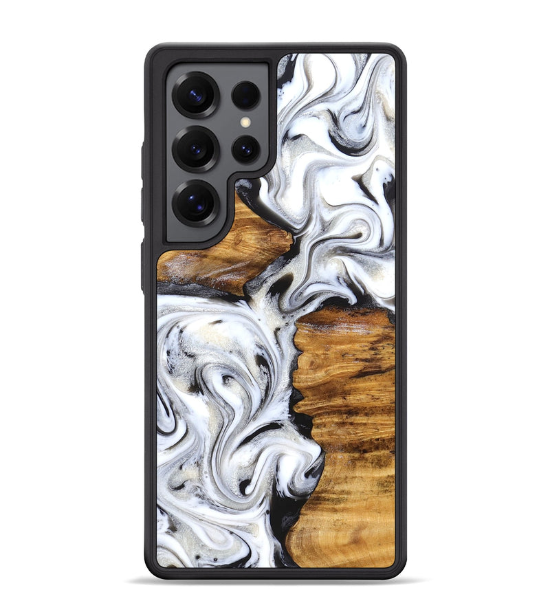 Galaxy S25 Ultra Wood Phone Case - Jett (Black & White, 827222)