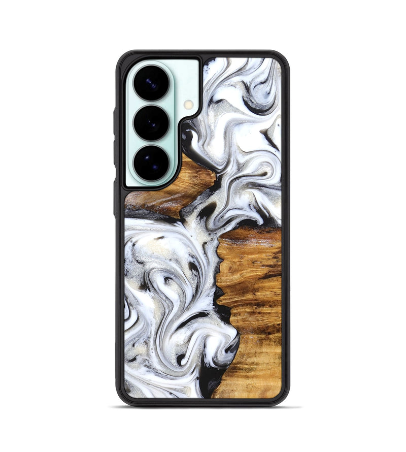 Galaxy S26 Wood Phone Case - Jett (Black & White, 827222)