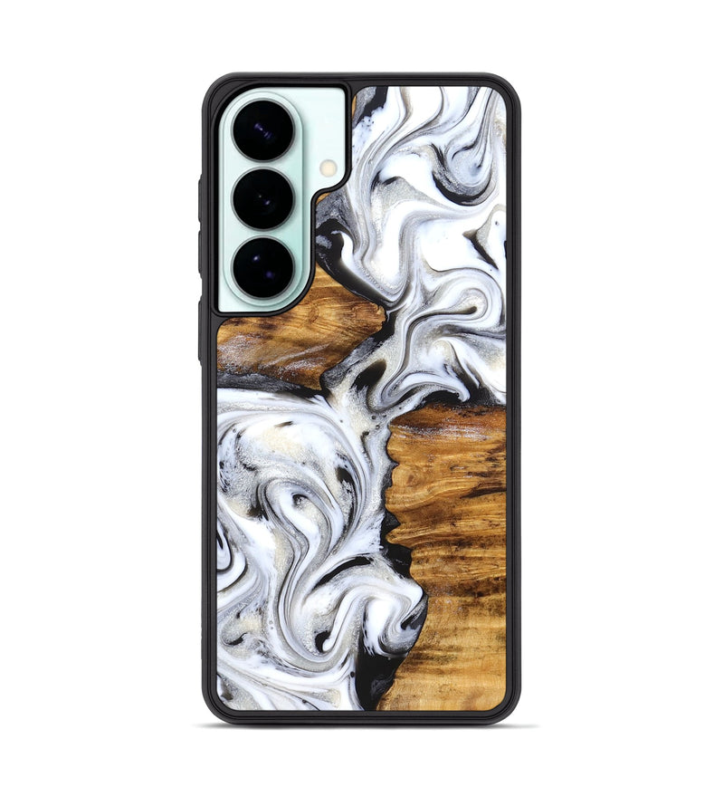 Galaxy S26 Plus Wood Phone Case - Jett (Black & White, 827222)