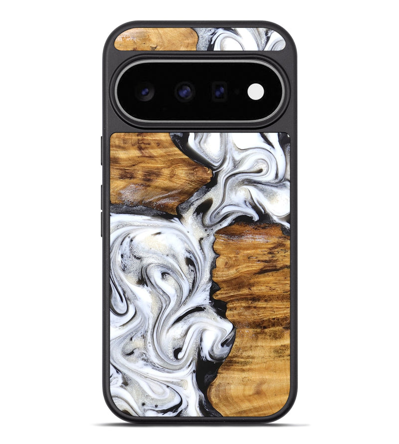 Pixel 11 Pro XL Wood Phone Case - Jett (Black & White, 827222)