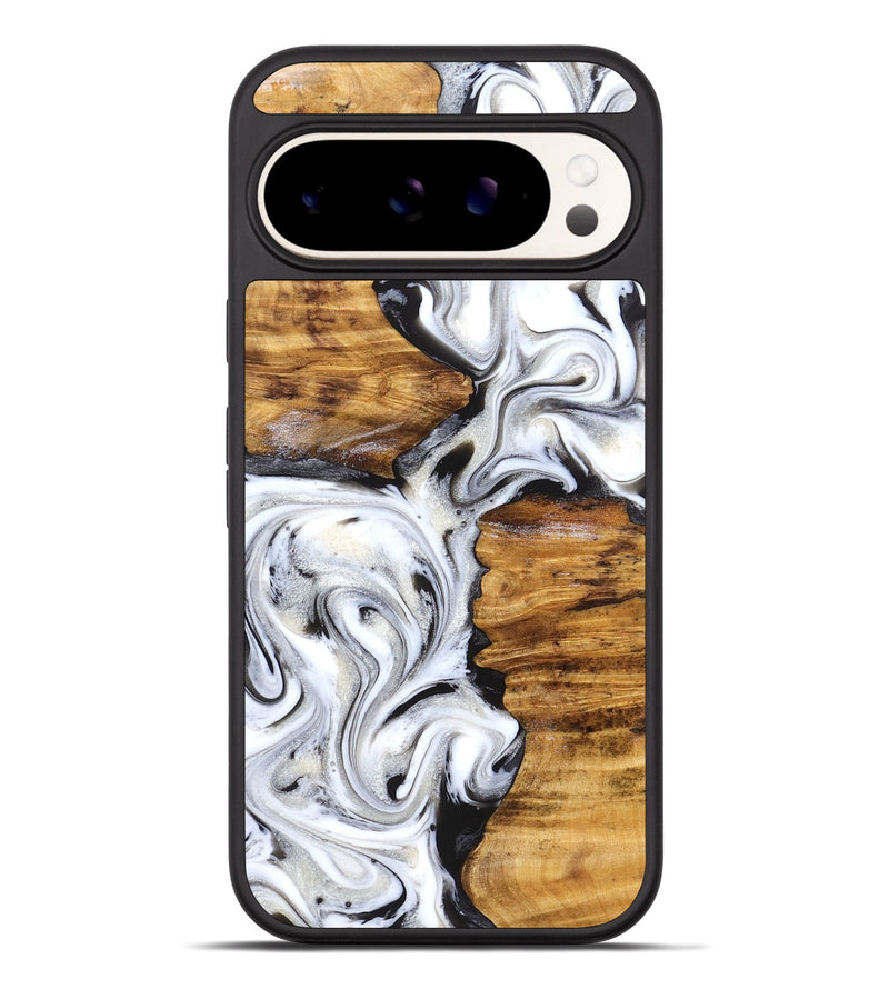Pixel 9 Pro XL Wood Phone Case - Jett (Black & White, 827222)