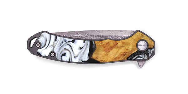 EDC Wood Pocket Knife - Minerva (Black & White, 827224)