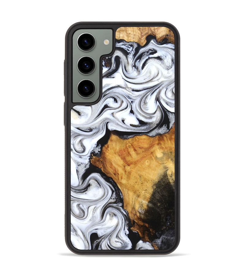 Galaxy S23 Plus Wood Phone Case - Minerva (Black & White, 827224)