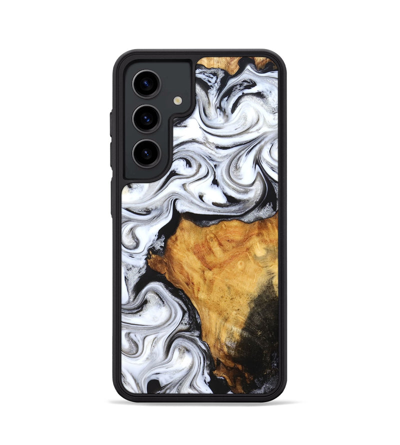 Galaxy S24 Wood Phone Case - Minerva (Black & White, 827224)