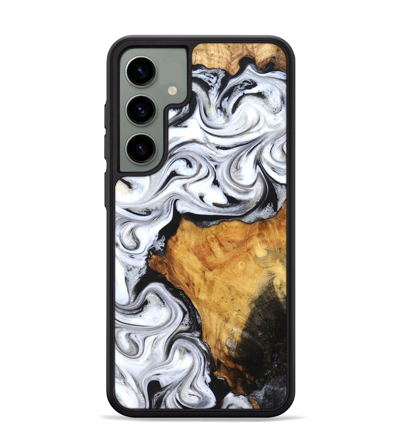 Galaxy S24 Plus Wood Phone Case - Minerva (Black & White, 827224)