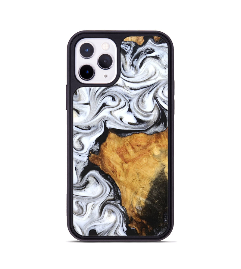 iPhone 11 Pro Wood Phone Case - Minerva (Black & White, 827224)