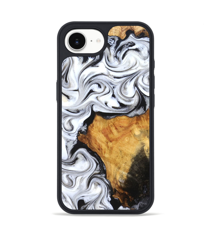 iPhone 16e Wood Phone Case - Minerva (Black & White, 827224)