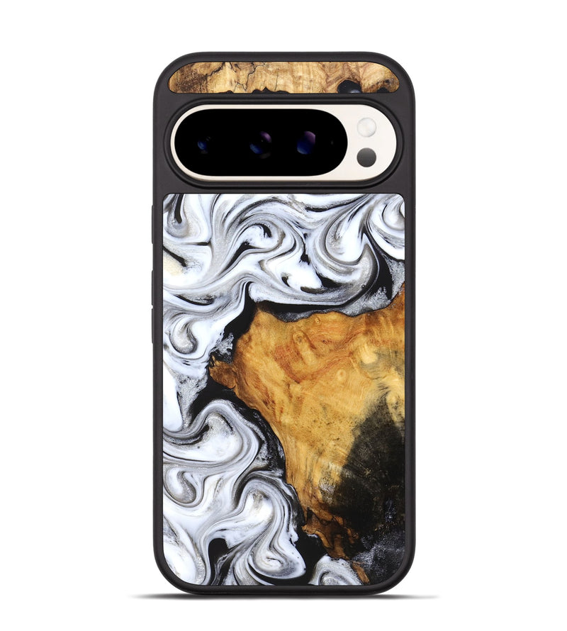 Pixel 9 Wood Phone Case - Minerva (Black & White, 827224)