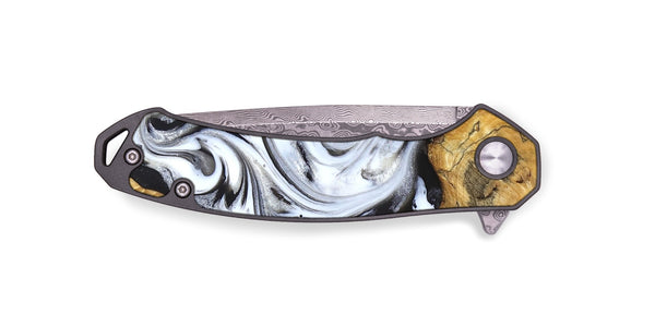 EDC Wood Pocket Knife - Luisa (Black & White, 827225)