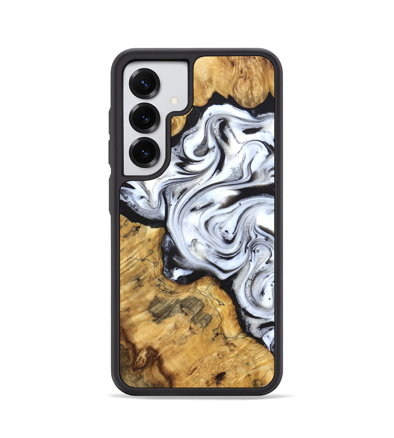 Galaxy S25 Wood Phone Case - Luisa (Black & White, 827225)