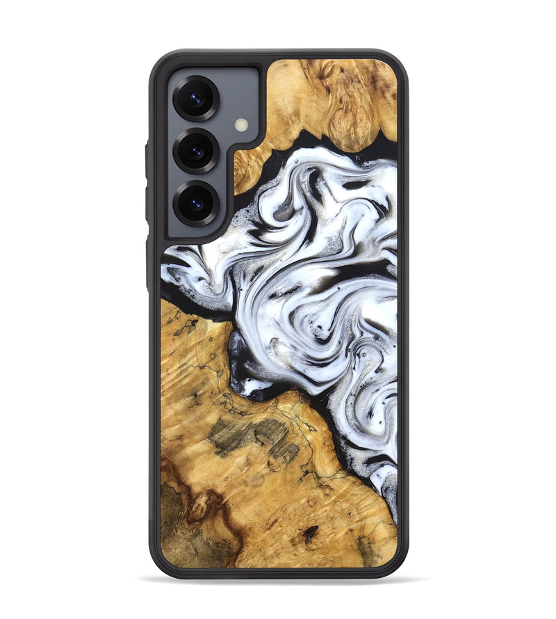 Galaxy S25 Plus Wood Phone Case - Luisa (Black & White, 827225)