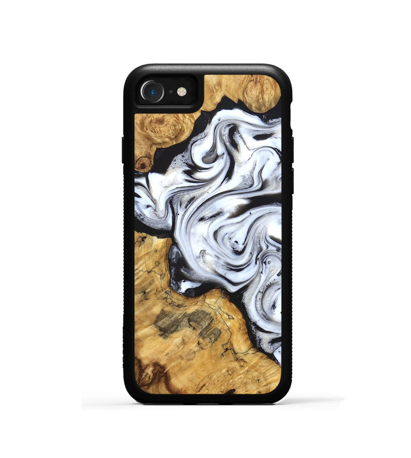 iPhone SE Wood Phone Case - Luisa (Black & White, 827225)