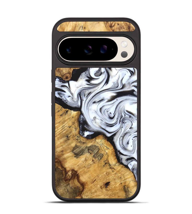 Pixel 10 Wood Phone Case - Luisa (Black & White, 827225)