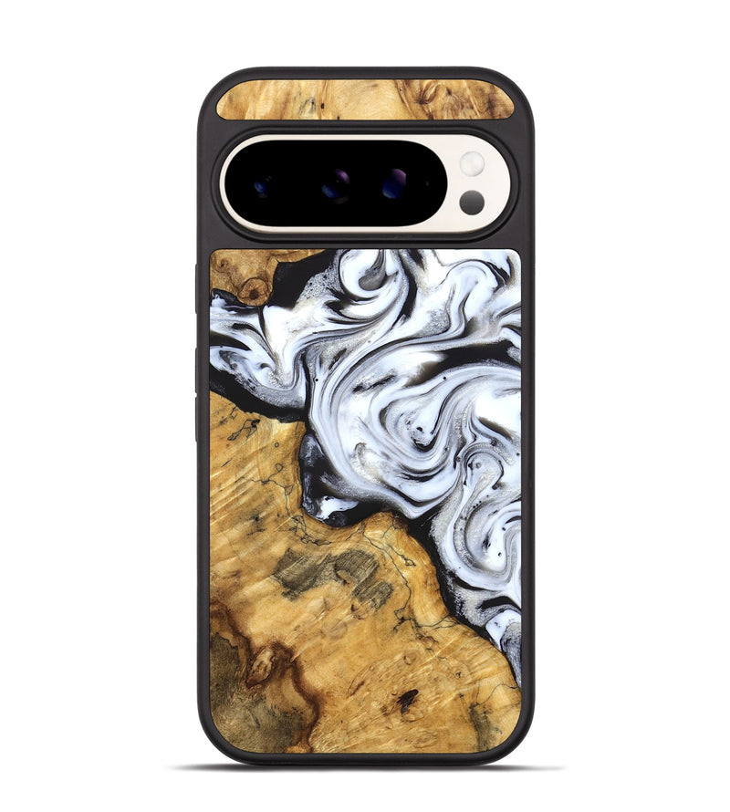 Pixel 9 Wood Phone Case - Luisa (Black & White, 827225)