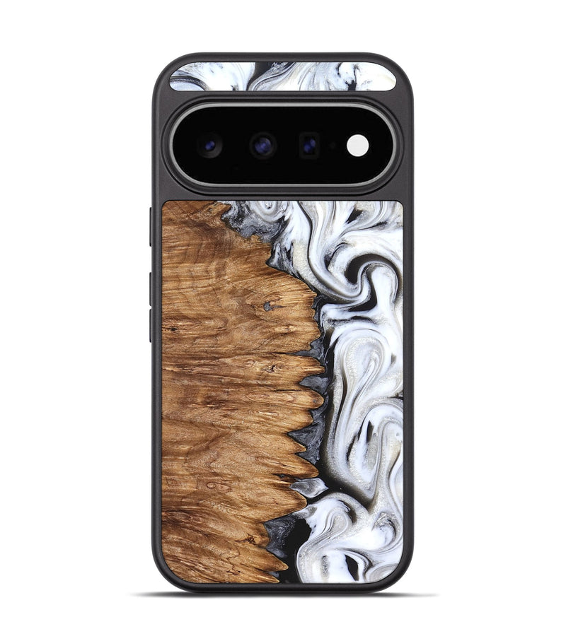 Pixel 11 Wood Phone Case - Amy (Black & White, 827226)