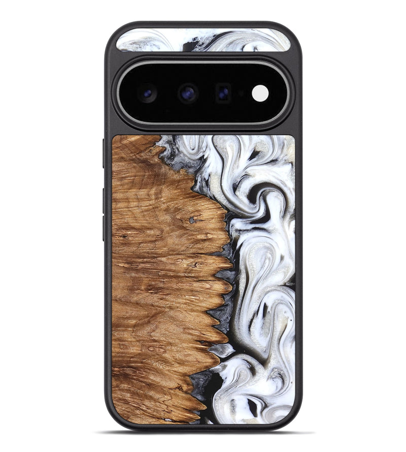 Pixel 11 Pro XL Wood Phone Case - Amy (Black & White, 827226)