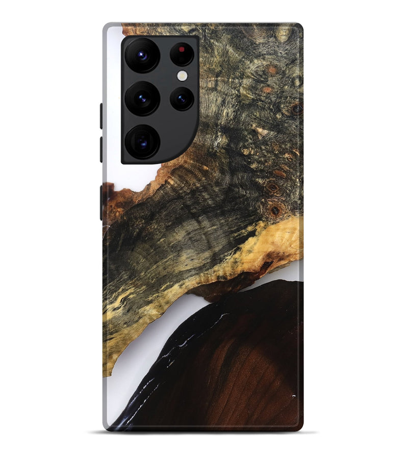Galaxy S22 Ultra Wood Live Edge Phone Case - Blanca (Clear, 827227)