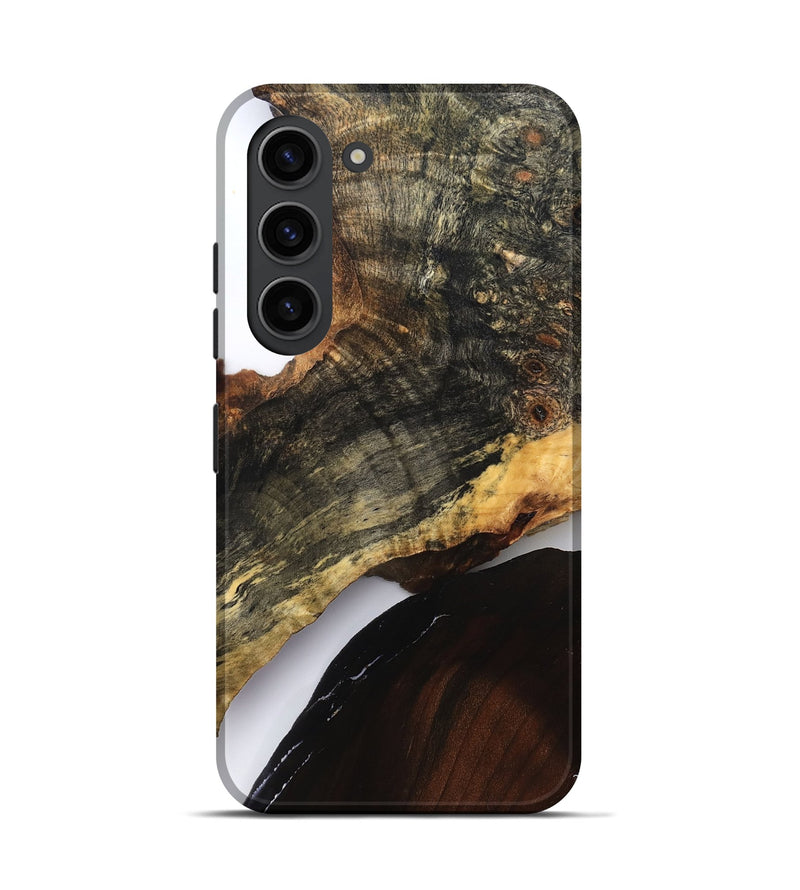 Galaxy S23 Wood Live Edge Phone Case - Blanca (Clear, 827227)