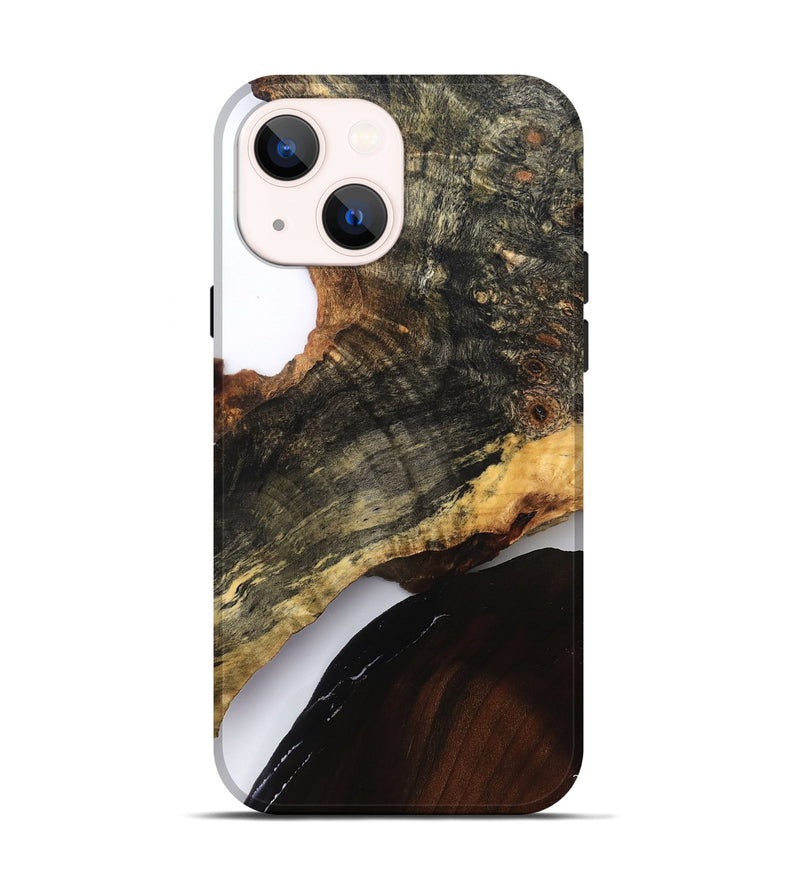 iPhone 14 Wood Live Edge Phone Case - Blanca (Clear, 827227)
