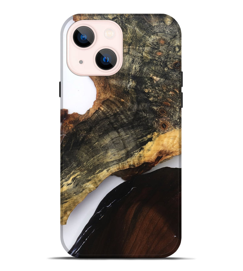 iPhone 14 Plus Wood Live Edge Phone Case - Blanca (Clear, 827227)