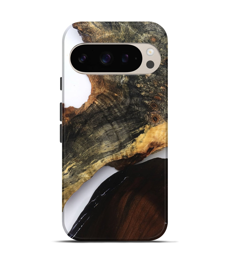 Pixel 9 Pro Wood Live Edge Phone Case - Blanca (Clear, 827227)