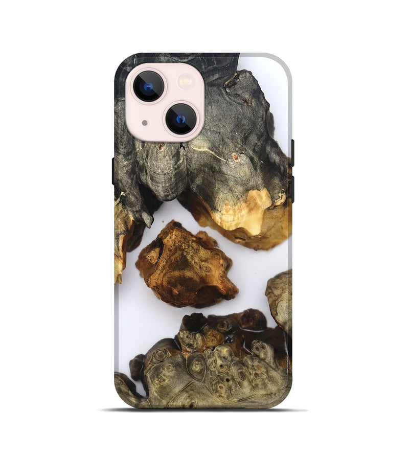 iPhone 13 mini Wood Live Edge Phone Case - Cailyn (Clear, 827228)