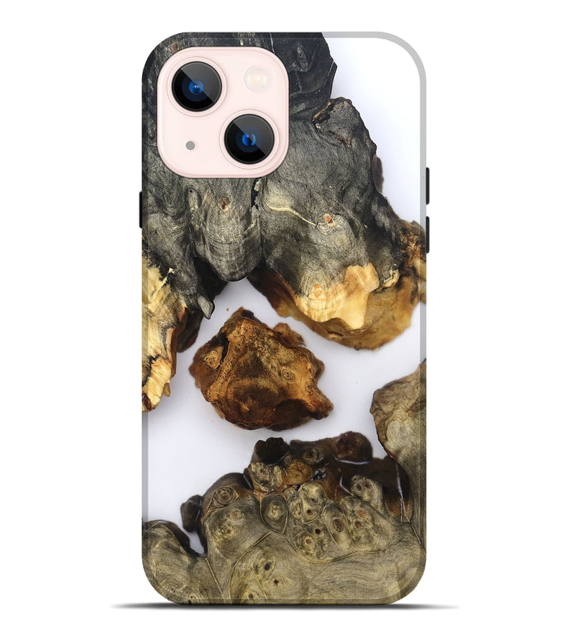 iPhone 14 Plus Wood Live Edge Phone Case - Cailyn (Clear, 827228)
