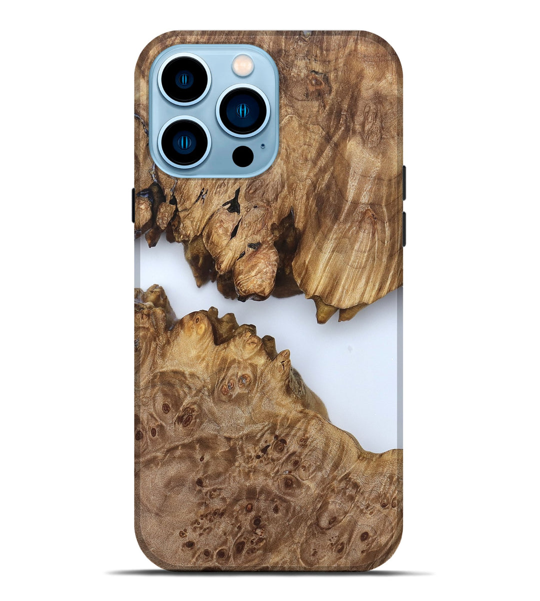 iPhone 14 Pro Max Wood Live Edge Phone Case - Cristin (Clear, 827229)