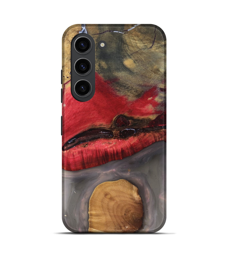 Galaxy S23 Wood Live Edge Phone Case - Keaton (Clear, 827230)