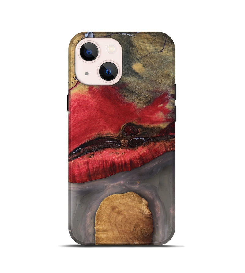 iPhone 13 mini Wood Live Edge Phone Case - Keaton (Clear, 827230)