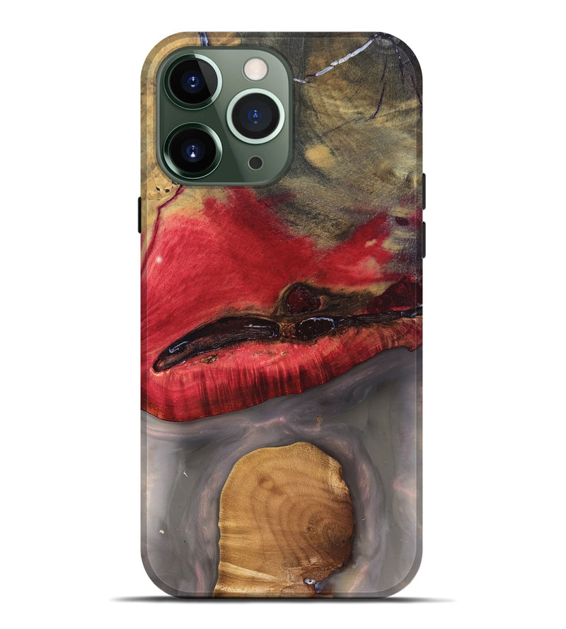 iPhone 13 Pro Max Wood Live Edge Phone Case - Keaton (Clear, 827230)