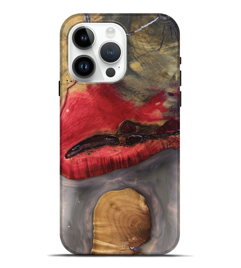 iPhone 15 Pro Max Wood Live Edge Phone Case - Keaton (Clear, 827230)