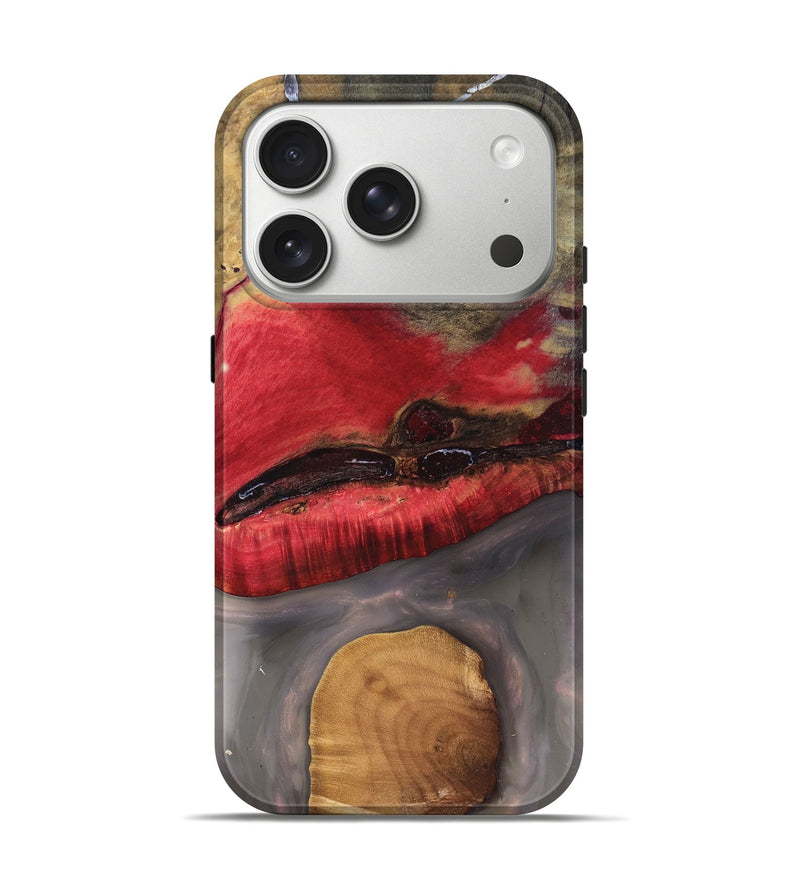 iPhone 17 Pro Wood Live Edge Phone Case - Keaton (Clear, 827230)