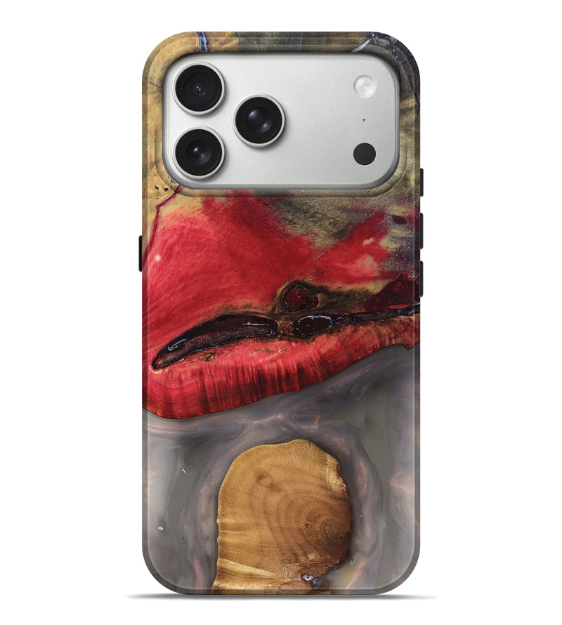 iPhone 17 Pro Max Wood Live Edge Phone Case - Keaton (Clear, 827230)