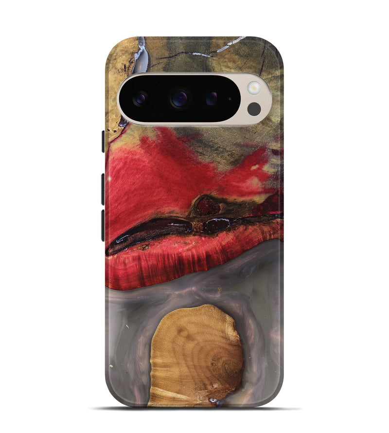 Pixel 9 Wood Live Edge Phone Case - Keaton (Clear, 827230)