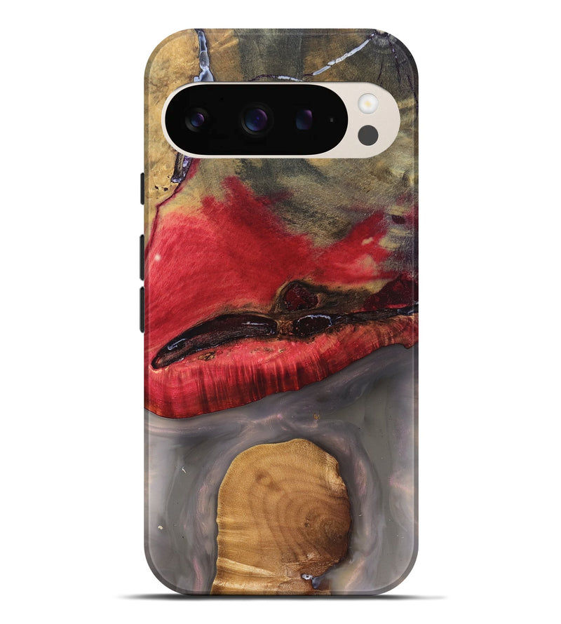 Pixel 9 Pro XL Wood Live Edge Phone Case - Keaton (Clear, 827230)